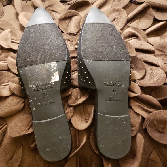 Steven Maden black and gold studded Mules - Picture 2 of 3